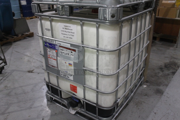 ALL ONE MONEY! Lot of 3 Poly Tanks in Metal Cage. BUYER MUST REMOVE.  - Image 3 of 5