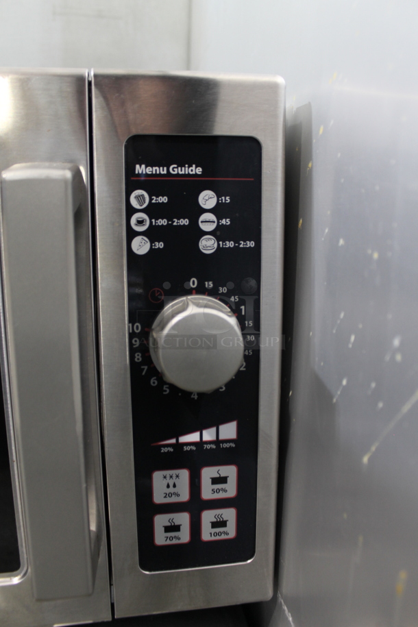 2014 Amana RCS10DSE Stainless Steel Commercial Countertop Microwave Oven. 120 Volts, 1 Phase.  - Image 2 of 4