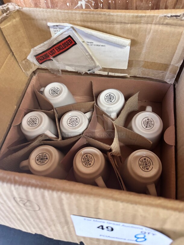 New! Libbey 840-110-004 7 oz Porcelana™ Tall Cup - Porcelain, Bright White NSF - Image 1 of 7