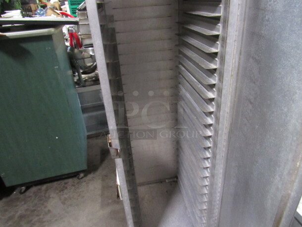 One Aluminum Lockwood Cabinet. 16X22X60 - Image 3 of 3