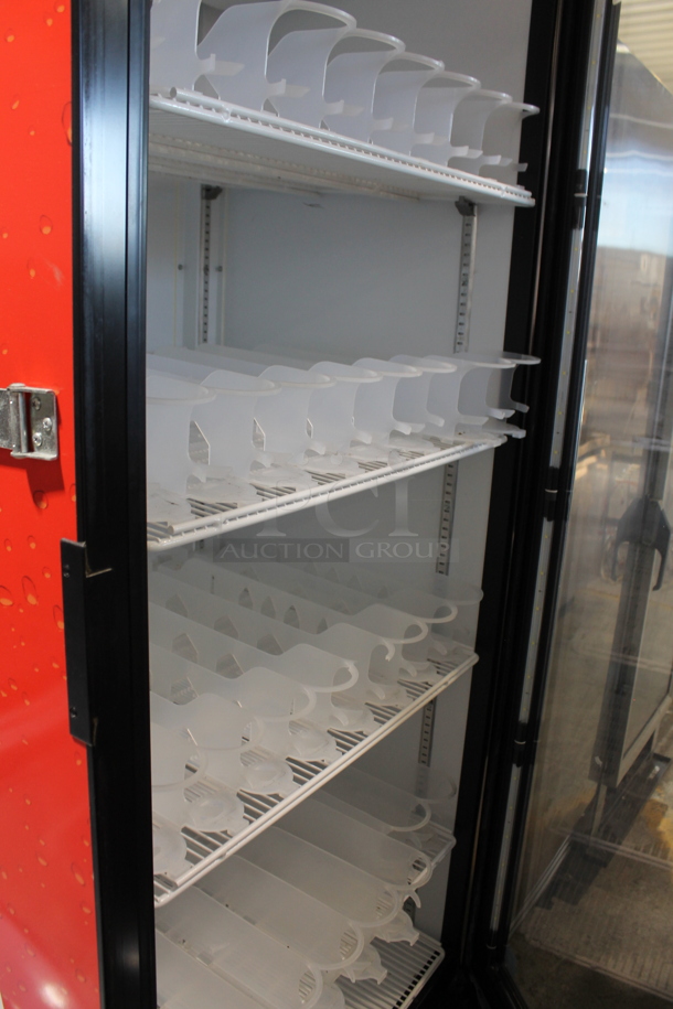 Imbera G319 CO2 ENERGY STAR Metal Commercial Single Door Reach In Cooler w/ Poly Coated Racks and Drink Sliders. 115 Volts, 1 Phase. Tested and Powers On But Does Not Get Cold - Image 2 of 5