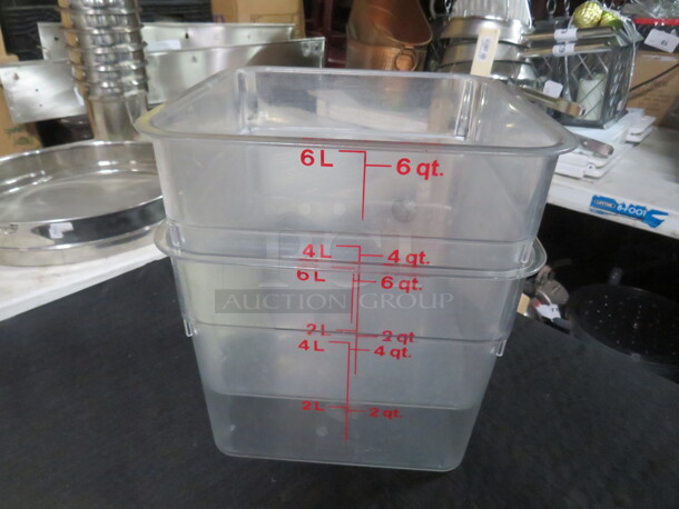 6 Quart Food Storage Container. 2XBID - Image 1 of 1