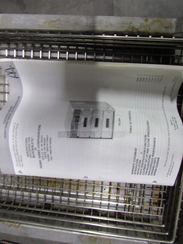 One Henny Penny 3 Drawer Heated Cabinet, With Manual. Model# HC-934. 18X24X22 - Image 3 of 3