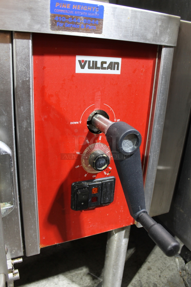 Vulcan G30 Stainless Steel Commercial Natural Gas Powered Floor Style Braising Pan. 90,000 BTU.  - Image 2 of 5