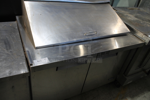 2016 Migali MSF8306 Stainless Steel Commercial Sandwich Salad Prep Table Bain Marie Mega Top. 115 Volts, 1 Phase. Tested and Powers On But Does Not Get Cold - Item #1097703