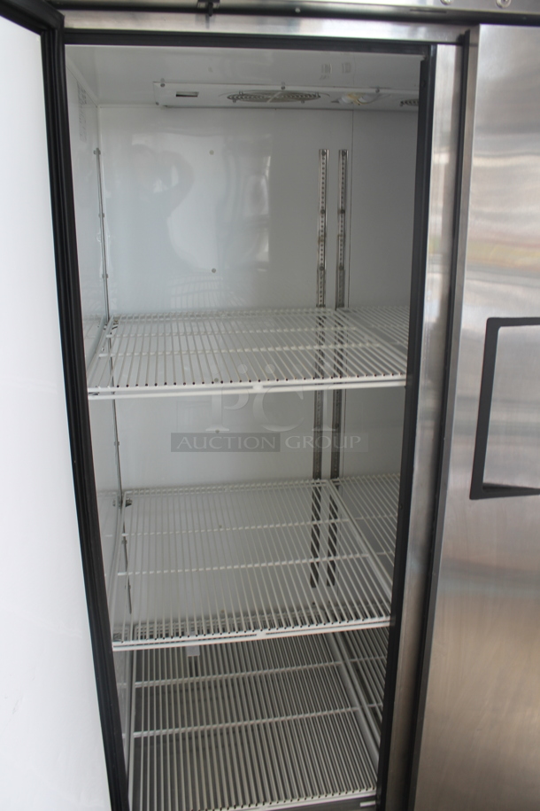 2015 True TG2R-2S ENERGY STAR Stainless Steel Commercial Two Door Reach In Cooler w/ Poly Coated Racks. 115 Volts, 1 Phase. Tested and Working! - Image 5 of 10