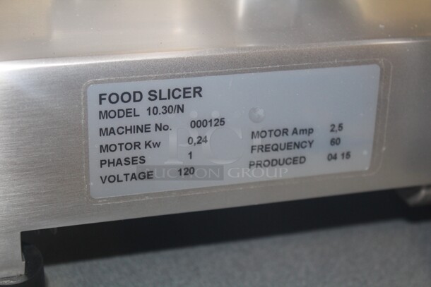 NEW! Varimixer Model 10.30/N Commercial Countertop Meat/Cheese Deli Slicer. 24x14x17. 120V/60Hz.  - Image 3 of 5
