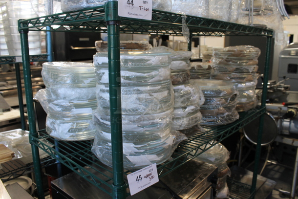 ALL ONE MONEY! Tier Lot of Approximately 350 BRAND NEW Plates Including Hammered Glass 8" Cocktail Plates - Image 2 of 6