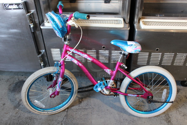 Mischief Pink and Blue Children's Bicycle w/ Backpack. 22x48x34