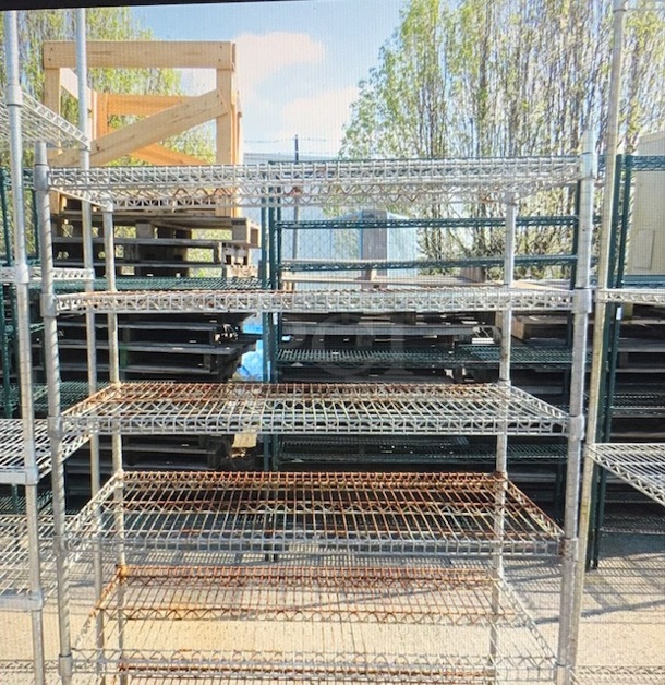 One  Metro Shelf With 6 Shelves. 48X24X68 - Image 1 of 1