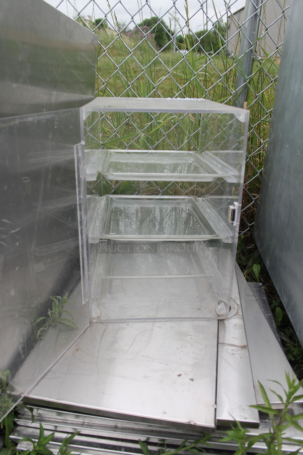 ALL ONE MONEY! Lot of Metal Panels and Clear Poly Dry Display Case - Image 3 of 6