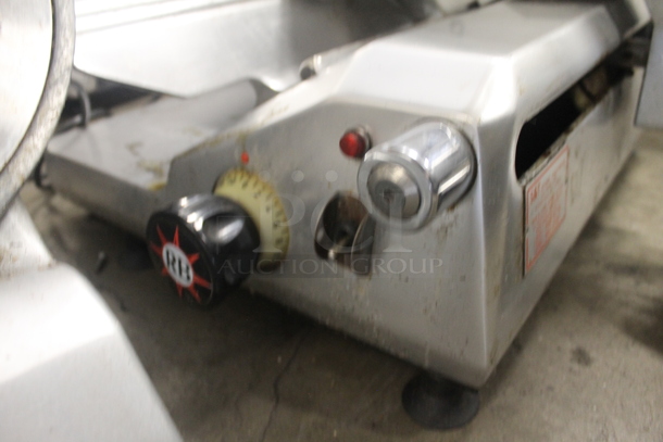 General Slicing SM-12A Stainless Steel Commercial Countertop Automatic Meat Slicer w/ Blade Sharpener. 115 Volts, 1 Phase.  Tested and Working! - Image 6 of 7