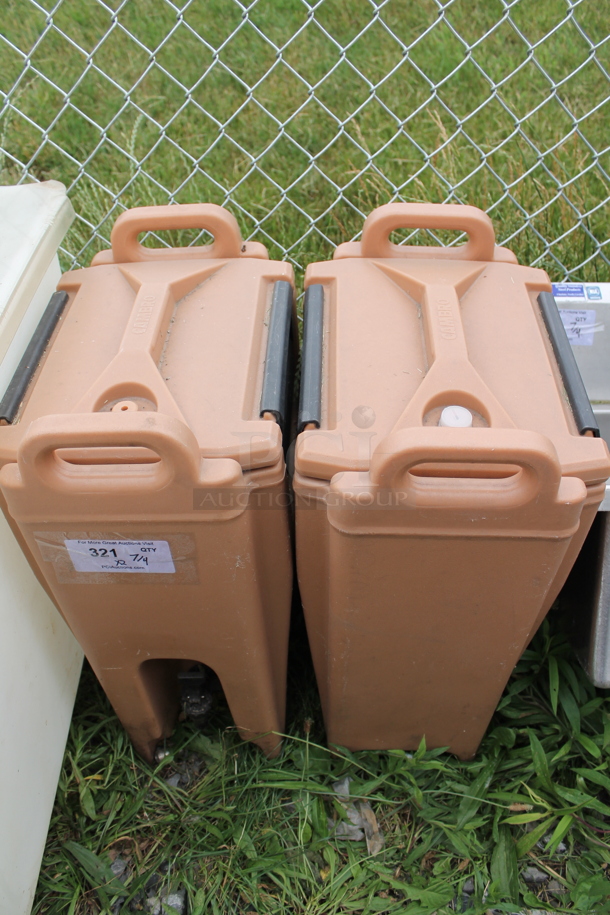 2 Cambro UC500 Light Brown Poly Insulated Beverage Holder Dispensers. 2 Times Your Bid! - Image 1 of 7