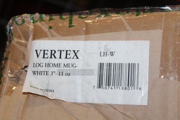 NEW IN BOX! 3 Boxes (2 Full, 1 Partial Box) Vertex 11oz. Log Home Mugs. 78X Your Bid!  - Image 2 of 2