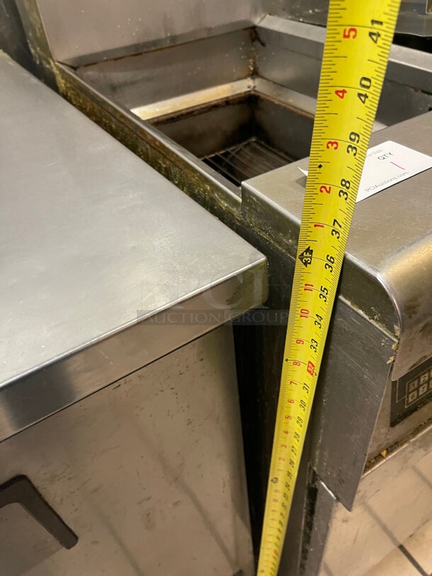 Frymaster FPP235 Gas Fryer - (2) 35 lb Vats, Double Floor Model, With Automatic Filtration System Natural Gas NSF Tested and Working! 31x34x37 - Image 10 of 10