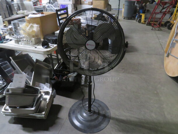 One Utilitech 24 Inch Stand Fan. 120 Volt. Model# LF-20PM.  - Image 1 of 1