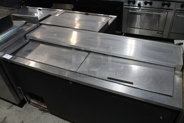 Beverage Air DW64 Stainless Steel Commercial Back Bar Bottle Cooler w/ 2 Sliding Lids. 115 Volts, 1 Phase. Tested and Working! - Image 2 of 6