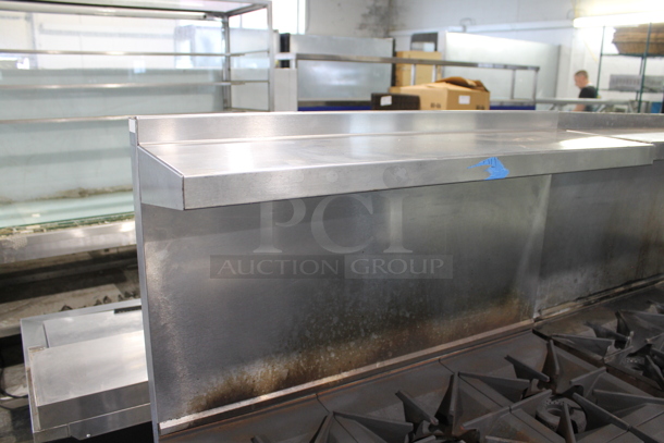 LATE MODEL! Vulcan 36S-6BN Stainless Steel Commercial Natural Gas Powered 6 Burner Range w/ Oven, Over Shelf and Back Splash. - Image 4 of 12