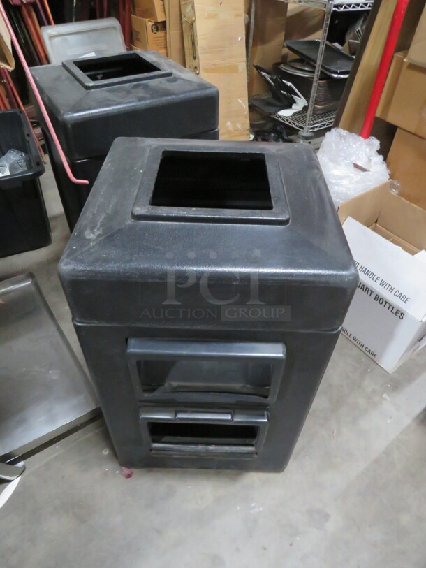 One Gas Station Trash Receptacle With Napkins And Washer Fluid Holder.  - Image 2 of 2
