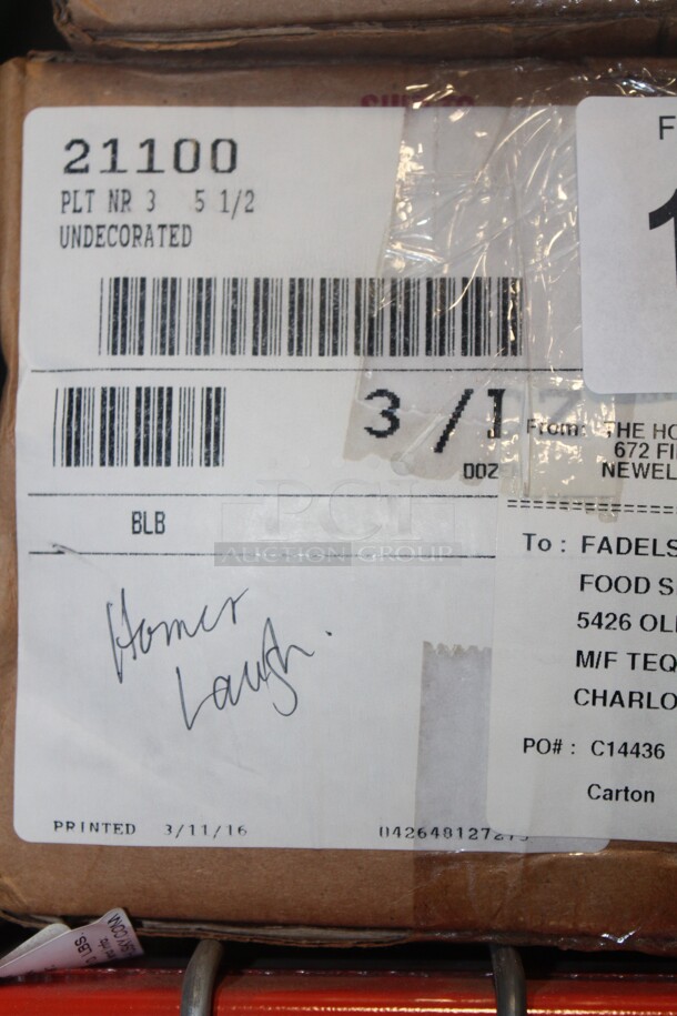 NEW IN BOX! 2 Boxes (36 Count Each) Homer Laughlin 5.5" Plates. 72X Your Bid!  - Image 2 of 2