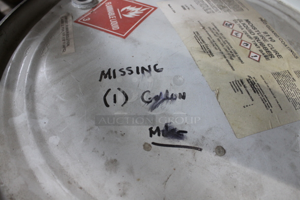 ALL ONE MONEY! PALLET LOT of 3 Metal Barrels. BUYER MUST REMOVE. - Image 6 of 6