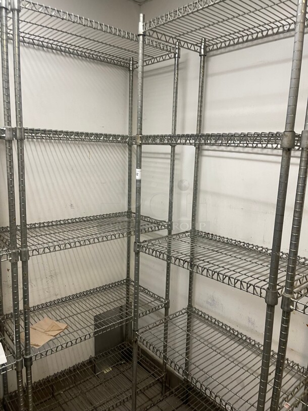 Clean! Commercial Stainless Steel Wire Racks With 5 Wire Shelves NSF 29x18x86 - Image 2 of 6