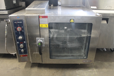 2012 Alto Shaam 7.14 ESG S Stainless Steel Commercial Propane Gas Powered Combitherm Convection Oven w/ View Through Door and Metal Oven Racks. 88,000 BTU.