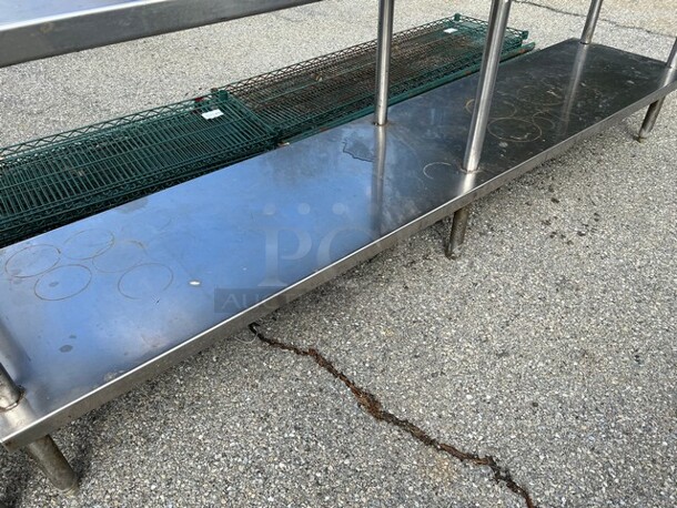 8' Stainless Steel Commercial Table w/ Stainless Steel Under Shelf. 96x20x34 - Image 2 of 3
