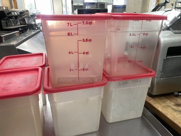 NSF Food Containers with Lids Ready for Commercial use 7L CAPACITY - Image 4 of 8