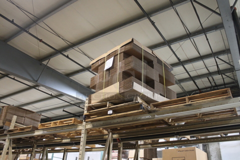 ALL ONE MONEY! PALLET LOT of BRAND NEW Cardboard Boxes and Four Extra Pallets. BUYER MUST REMOVE.