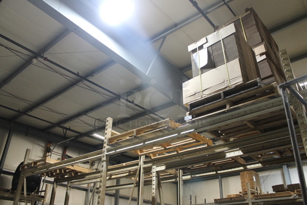 ALL ONE MONEY! PALLET LOT of BRAND NEW Cardboard w/ Three Extra Pallets. BUYER MUST REMOVE. - Image 1 of 4