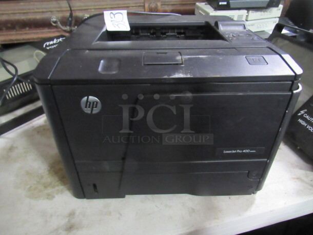 One HP Laserjet Pro 400. #M401N