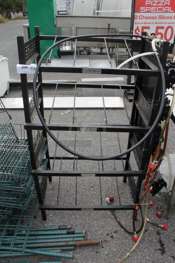 Black Metal Soda Rack w/ 5 Soda Pumps. - Image 1 of 5