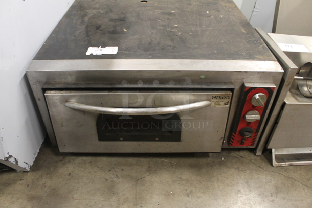 Stainless Steel Commercial Countertop Electric Powered Single Door Pizza Oven. 240 Volts, 1 Phase. - Image 1 of 6