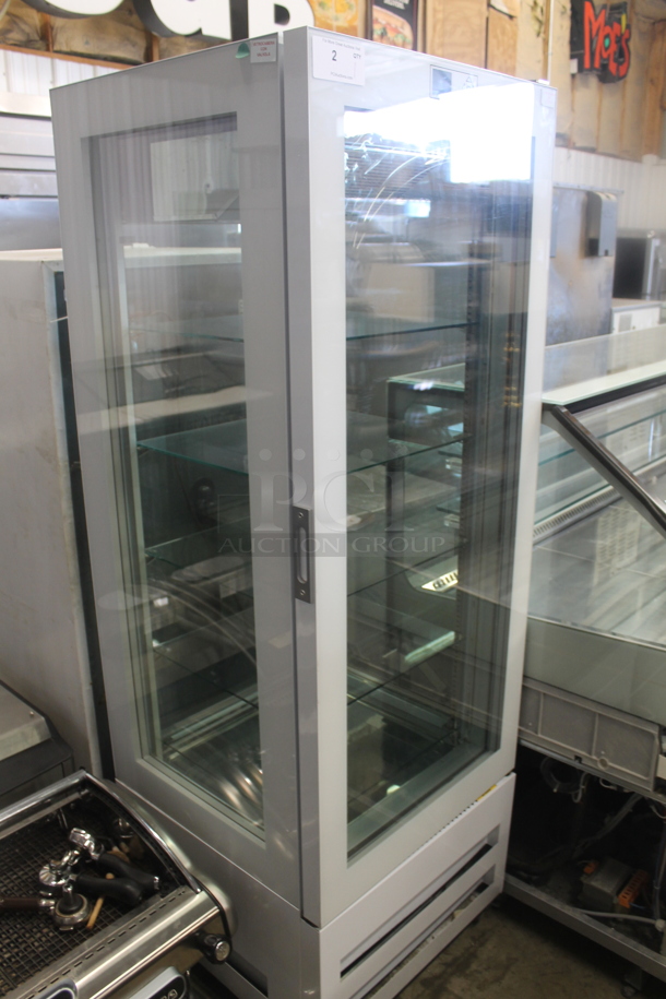 Longoni Metal Commercial Single Door Reach In Freezer Merchandiser on Commercial Casters. Cannot Test Due To Plug Style - Image 2 of 7