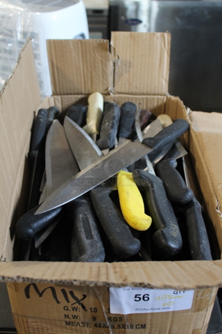 60 SHARPENED Stainless Steel Knives Including Chef. 60 Times Your Bid!