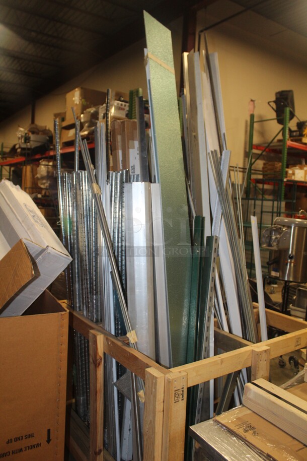 ALL ONE MONEY! Crate Of Metro Rack Legs And More.  - Image 3 of 3