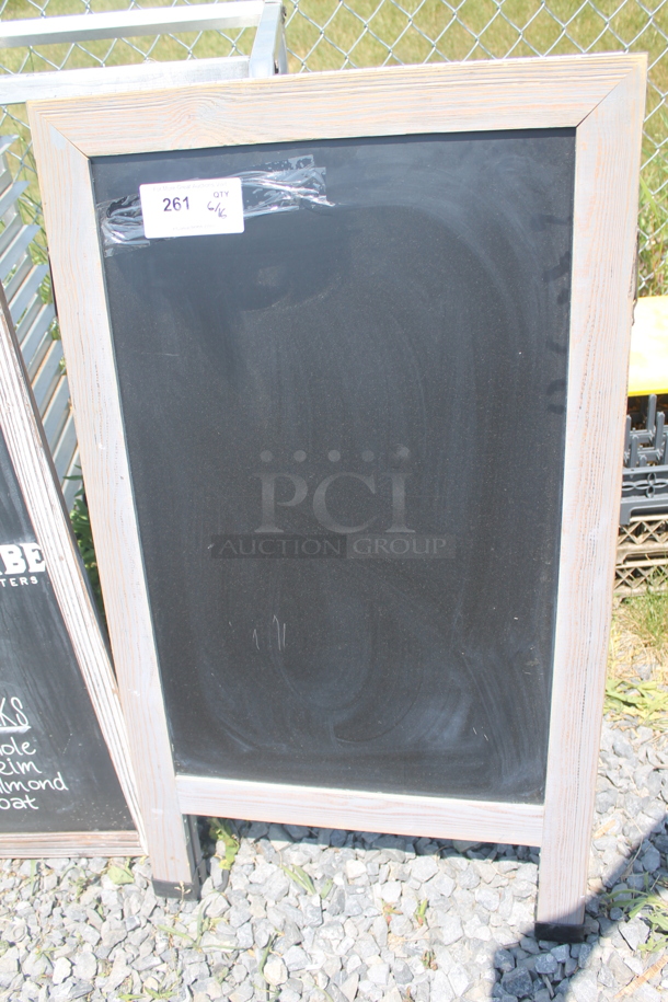 3 Chalk Boards, 1 A-Frame And 2 Boards. 3 Times Your Bid!  - Image 2 of 4