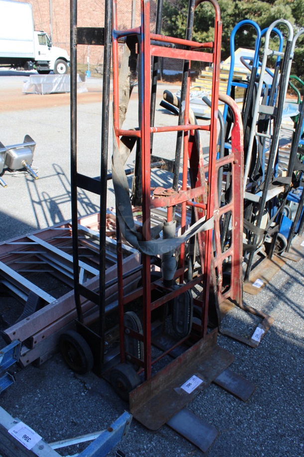 2 Metal Furniture Dollies; Red and Black. 24x14x61, 25x30x81. 2 Times Your Bid! - Image 4 of 4