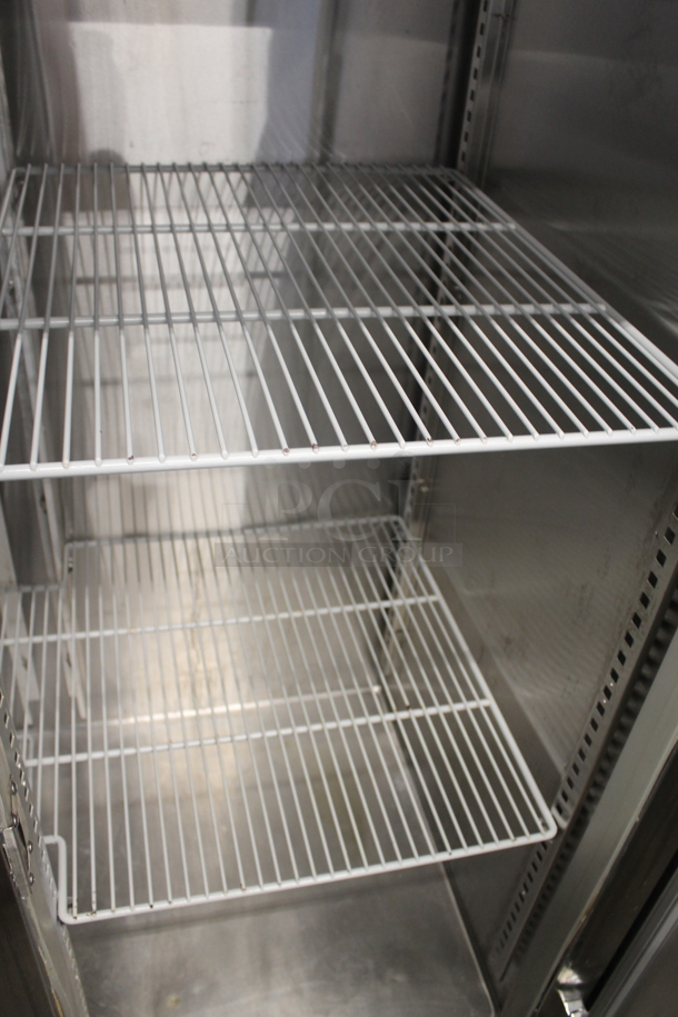 Randell 2020FM Stainless Steel Commercial 2 Door Reach In Freezer w/ Poly Coated Racks. 115 Volts, 1 Phase. Tested and Working! - Image 4 of 5