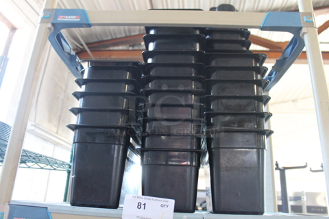 ALL ONE MONEY! Lot of Various Black Poly Drop In Bins