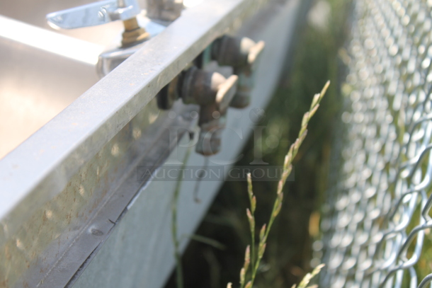 Krowne 18-63C Commercial Stainless Steel 3 Bay Sink With Left and Right Drainboards And Low Lead Faucet On Galvanized Legs. - Image 8 of 8