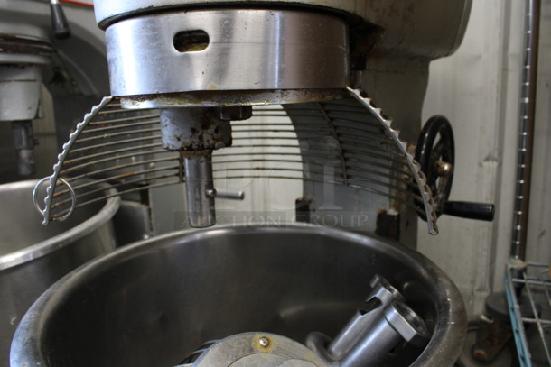 Metal Commercial 20 Quart Planetary Dough Mixer w/ Stainless Steel Mixing Bowl, Bowl Guard, Whisk, Paddle and Dough Hook Attachments. 15x24x32. Tested and Working! - Image 6 of 8