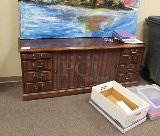 NICE! Wood Credenza. 72x22x28. Credenza Only! 