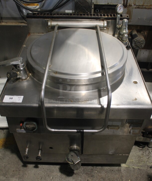 Modular Stainless Steel Commercial Countertop Natural Gas Powered Steam Kettle. - Image 1 of 7