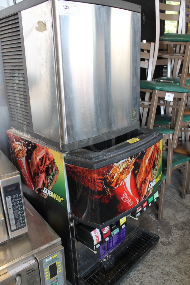 Manitowoc QY0424A  Stainless Steel Commercial Ice Head on SerVend MD-175 Stainless Steel Commercial 8 Flavor Carbonated Beverage Machine. 115 Volts, 1 Phase. - Image 3 of 8