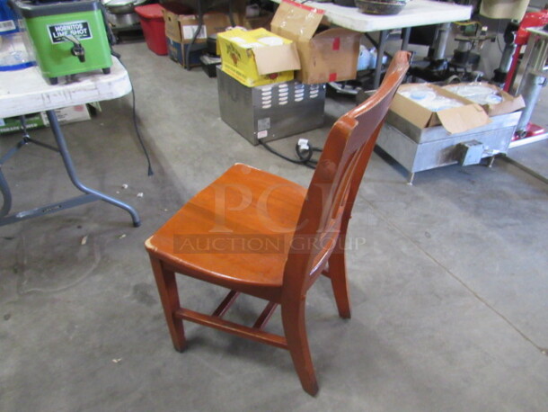 Wooden Schoolhouse Chair. 4XBID - Image 2 of 3