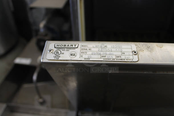Hobart LXEH Stainless Steel Commercial Undercounter Dishwasher. 120/208-240 Volts, 1 Phase.  - Image 6 of 6