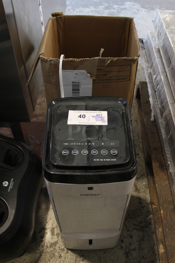 BRAND NEW SCRATCH AND DENT! Costway ES10141US-WH/JDAC64R Floor Style Evaporative Air Cooler. 120 Volts, 1 Phase. Stock Picture - Cosmetic Condition May Vary. Tested and Working! - Image 1 of 8