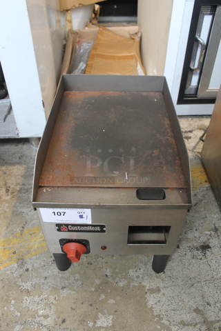 CustomHeat GR5E-200001 A4 Stainless Steel Commercial Countertop Electric Powered Flat Top Griddle. 220 Volts. 